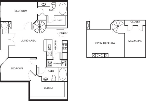 Two Bedroom- 4131 Floorplan Image